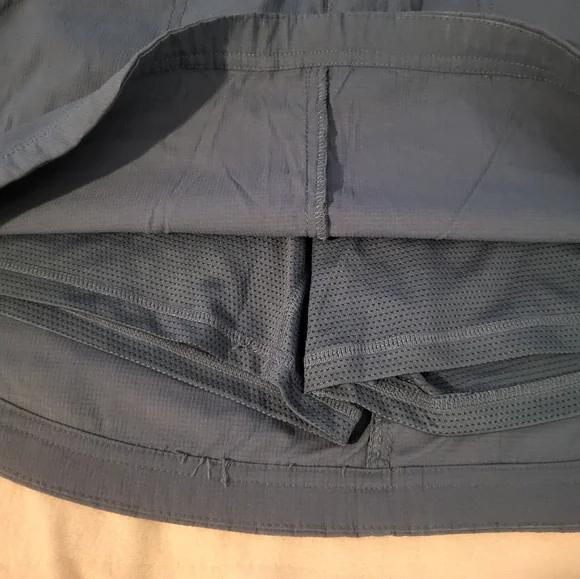 Le Verde Blue Mini Skort with Zip Pockets..Super Cute - Picture 9 of 14